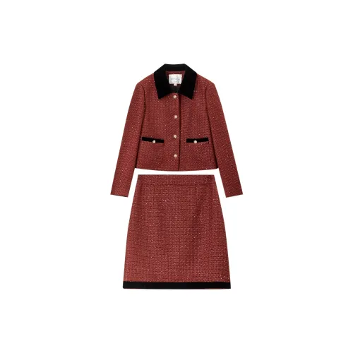 SENTUBILA Casual Suits Women's New Year Red
