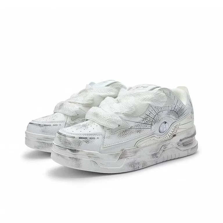 U.T.B Horizon001 Trailblazer Series Low Top Skateboard Shoes Unisex Ice White-3