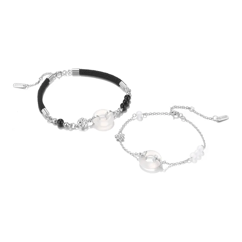 Clect Chalcedony Jade Bracelets Unisex-2