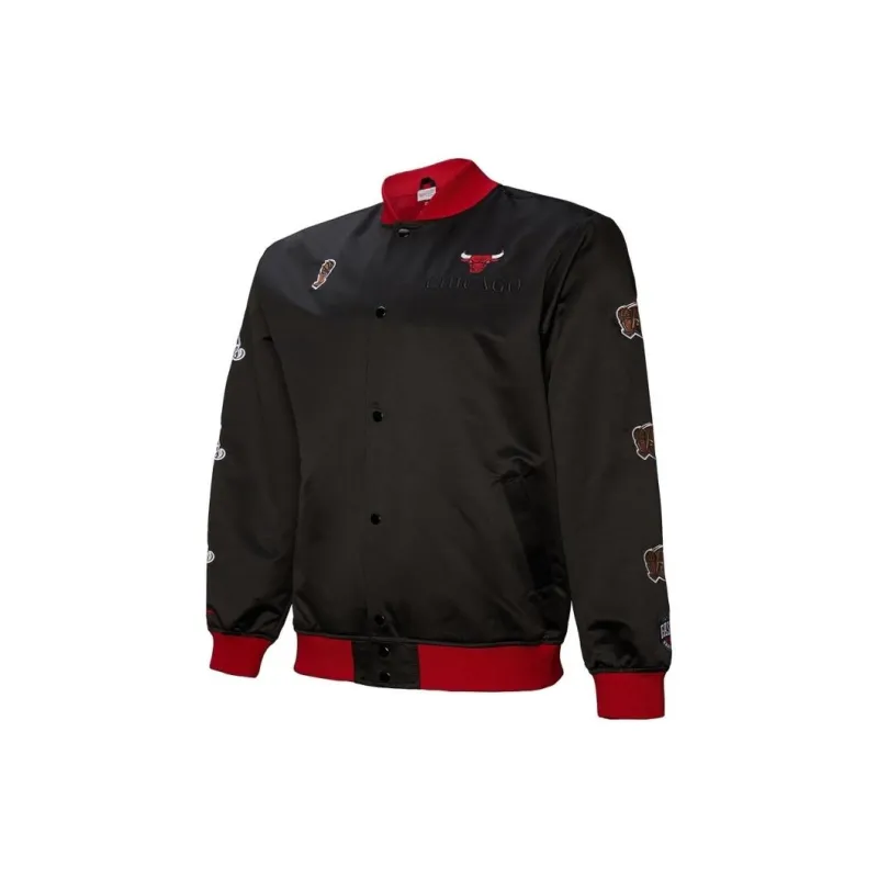 Mitchell & Ness Jacket Unisex Black-3