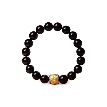 LINKY Laboratory Small Leaf Red Sandalwood Bracelets Unisex