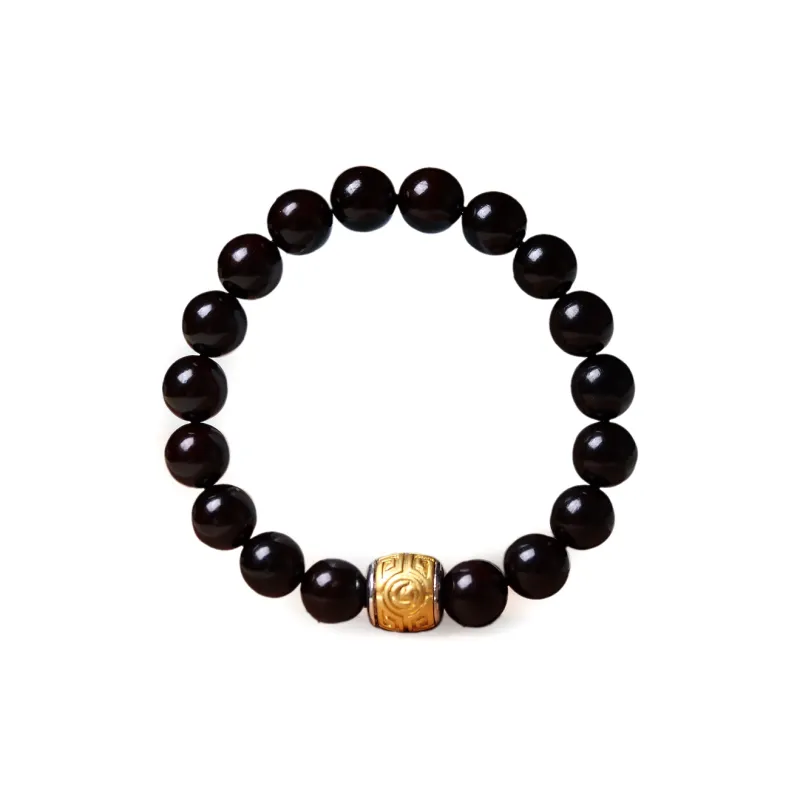 LINKY Laboratory Small Leaf Red Sandalwood Bracelets Unisex-22