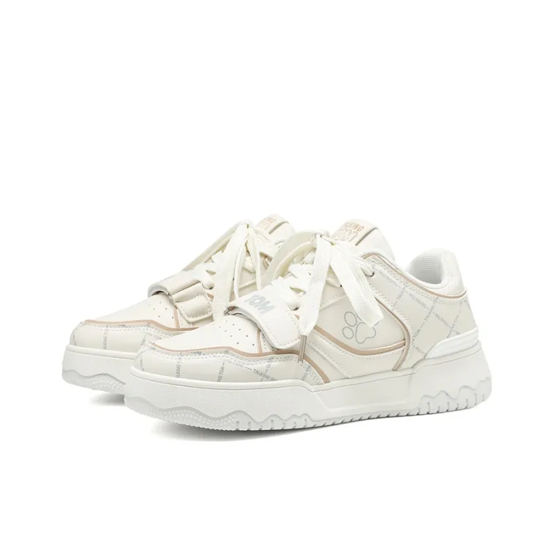 TALKING TOM Skateboard Shoes Unisex Low Top Pearl Beige-3