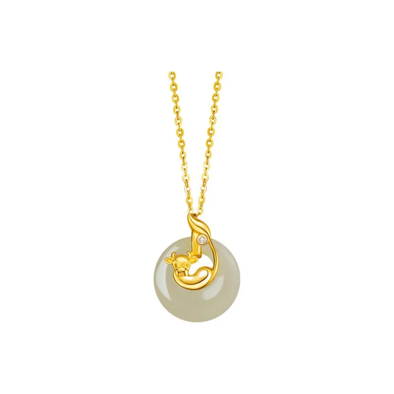 Chongqing Gold Store Chalcedony Necklaces Women's-6