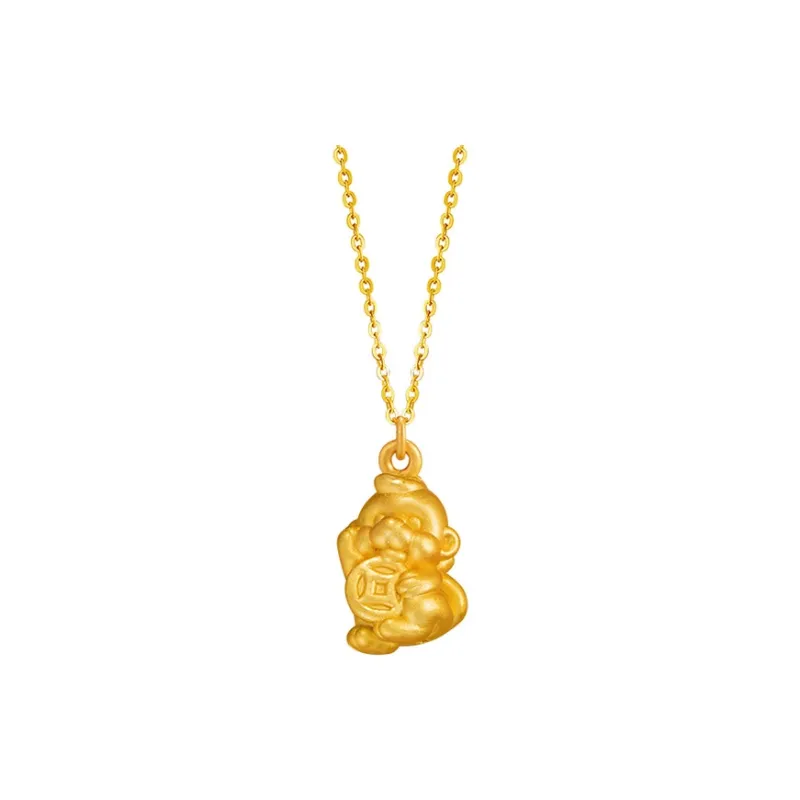 Chongqing Gold Store S925 Silver Necklaces Unisex-12