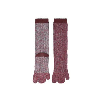 Homme Plissé Issey Miyake FW24 Knee-High Socks Men's 1 Pack Burgundy