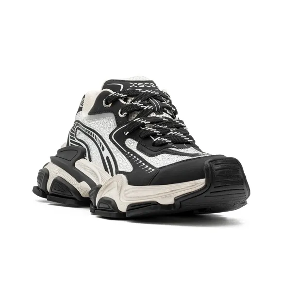 Little Sue Low Top Chunky Sneakers Women's Black-2