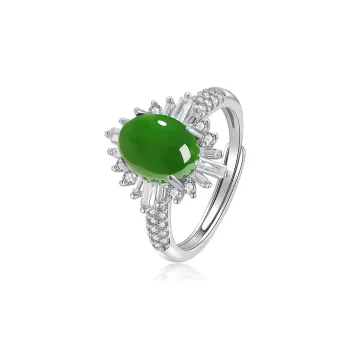 YUANYUXIANG Hetian Jade Rings Jasper Women's