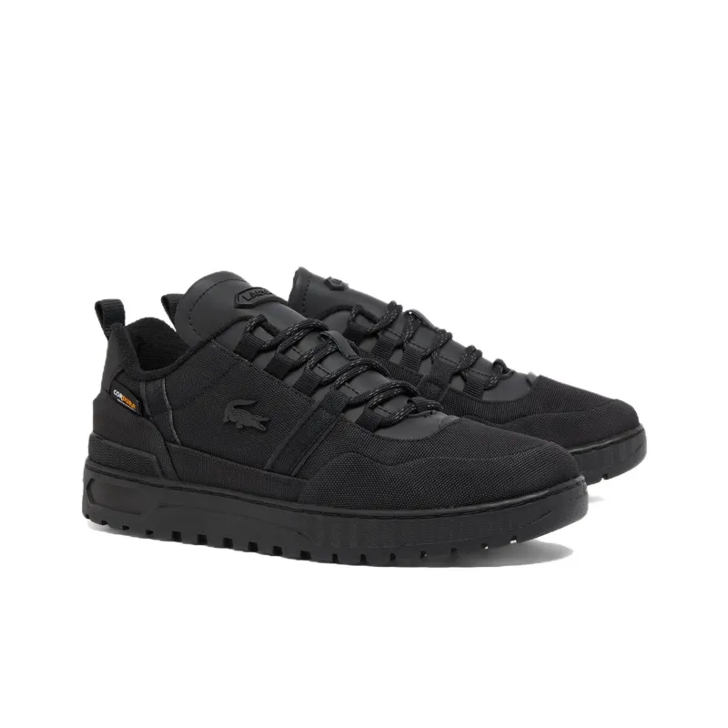 LACOSTE T-Clip Slip-Resistant Low-Top Skateboard Shoes Men's Black-1