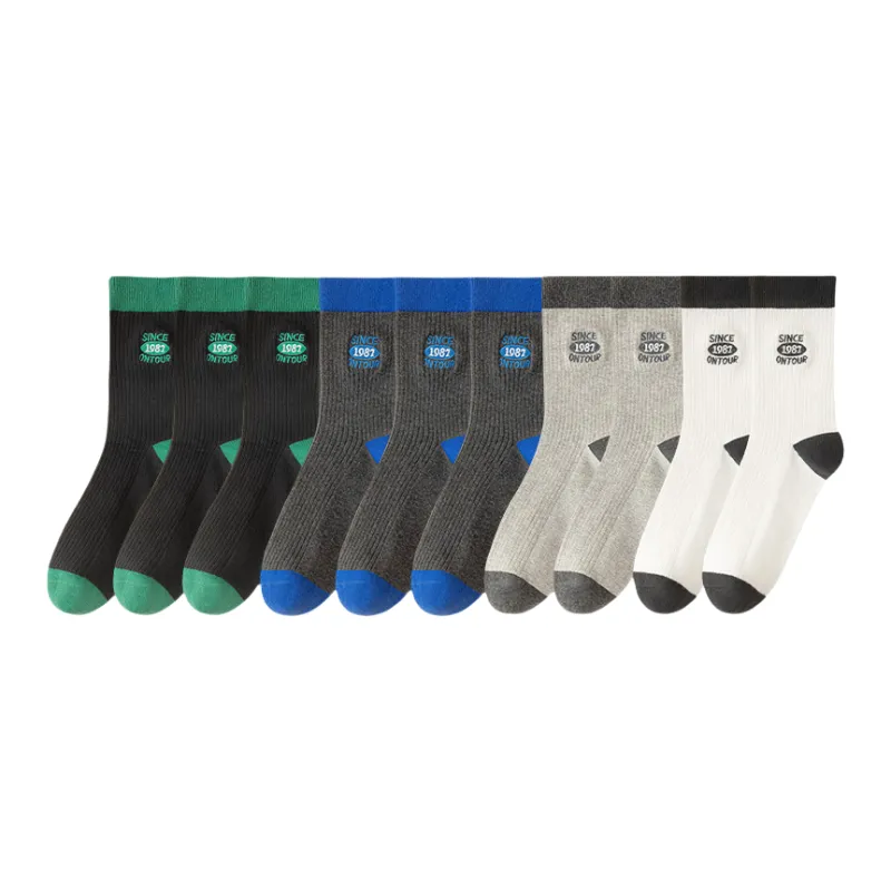 Lan Miao Mid Calf Socks Men's 10 Pack-4
