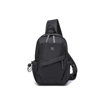 SEPTWOLVES Fabric Sling Bag Regular Men's Black