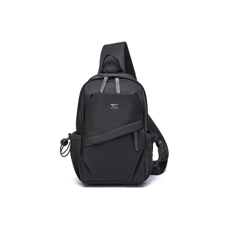 SEPTWOLVES Fabric Sling Bag Regular Men's Black-0
