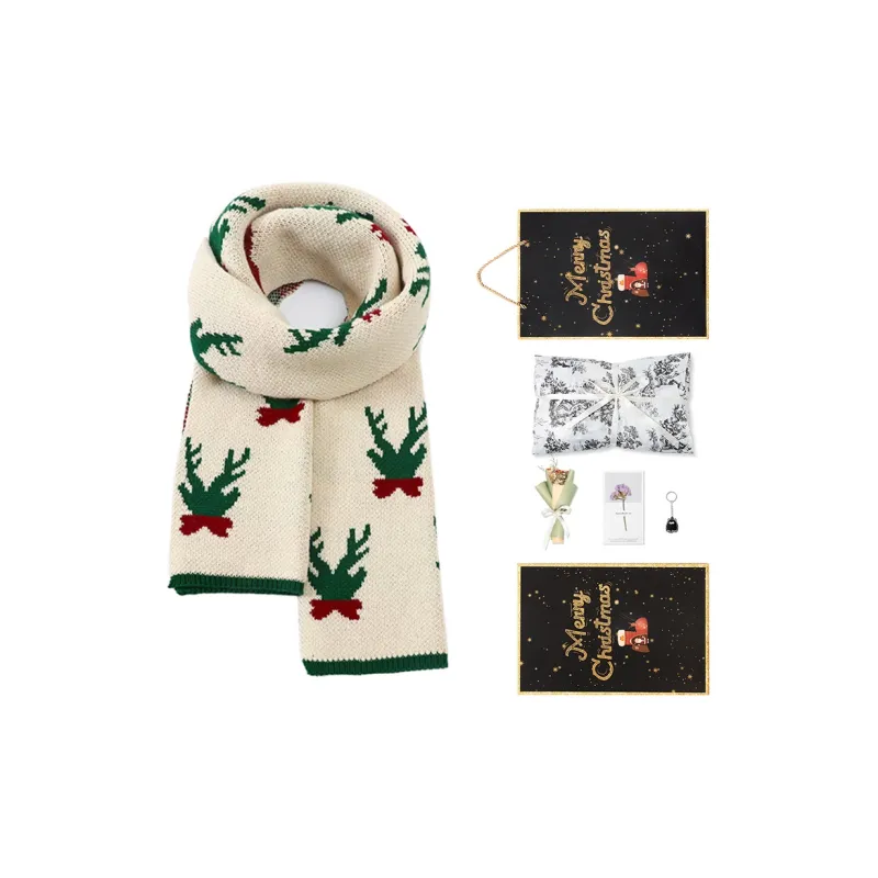 BAIJUAN Knit Scarves Unisex-9