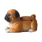 Brown Lying Dog[Length Approx. 16cm Height Approx. 10.2cm]