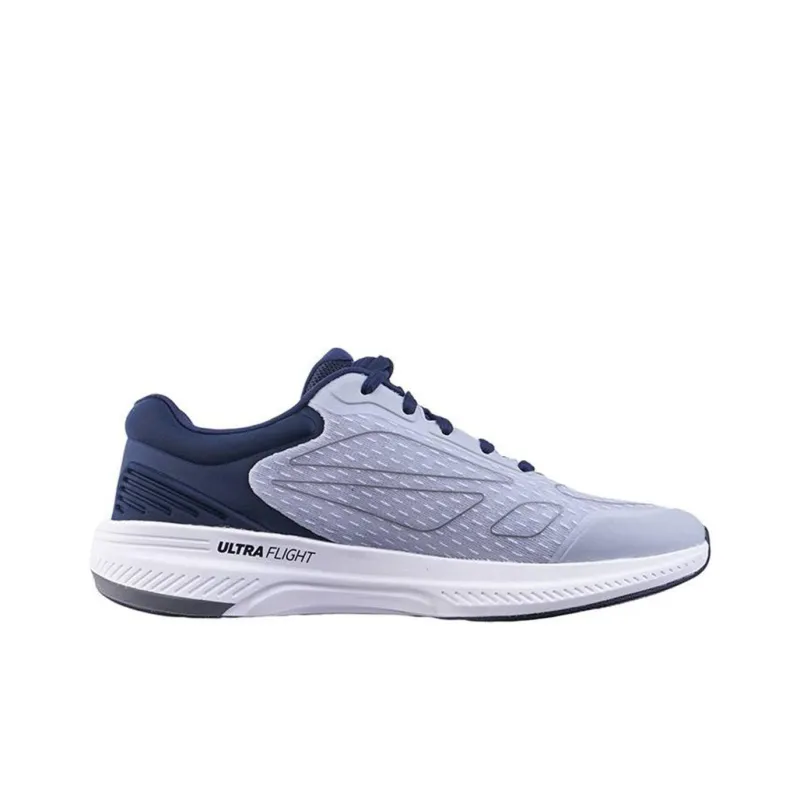Skechers GO RUN Shock Absorbers With Slip Resistant Features Low Top Running Shoes Men's Gray-1