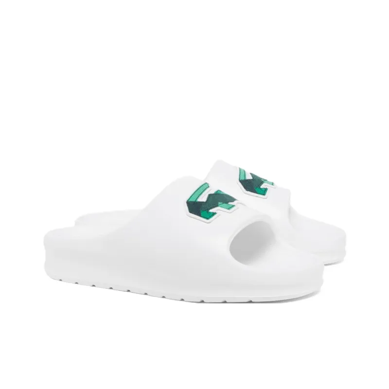 LACOSTE Slip-Resistant Slide Slippers Men's White-1