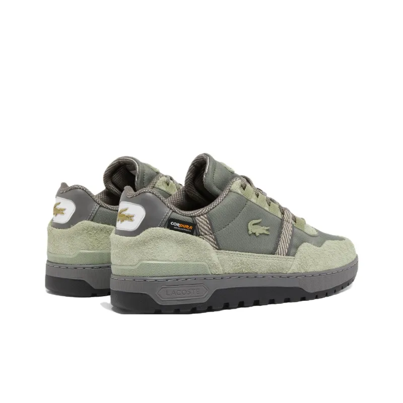 LACOSTE T-Clip Slip-Resistant Low-Top Skateboard Shoes Men's Green-2