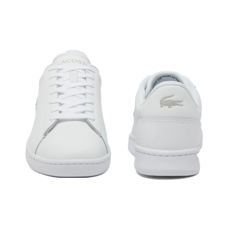 LACOSTE Carnaby Set Slip Resistant Low Top Skateboard Shoes Men's White-3