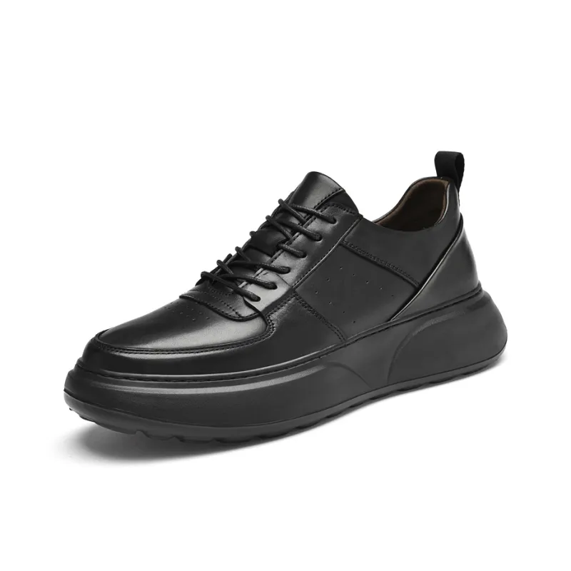 Kuding Cushioned Slip-Resistant Water-Resistant Low-Top Casual Shoes Men's Black-1