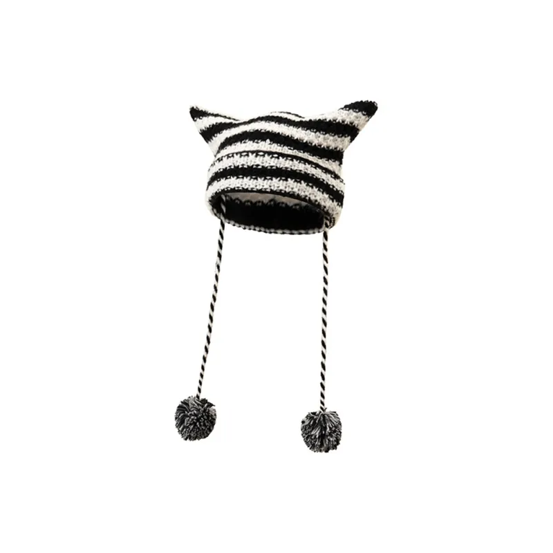 BAIJUAN Acrylic Knitted Hat Women's-3