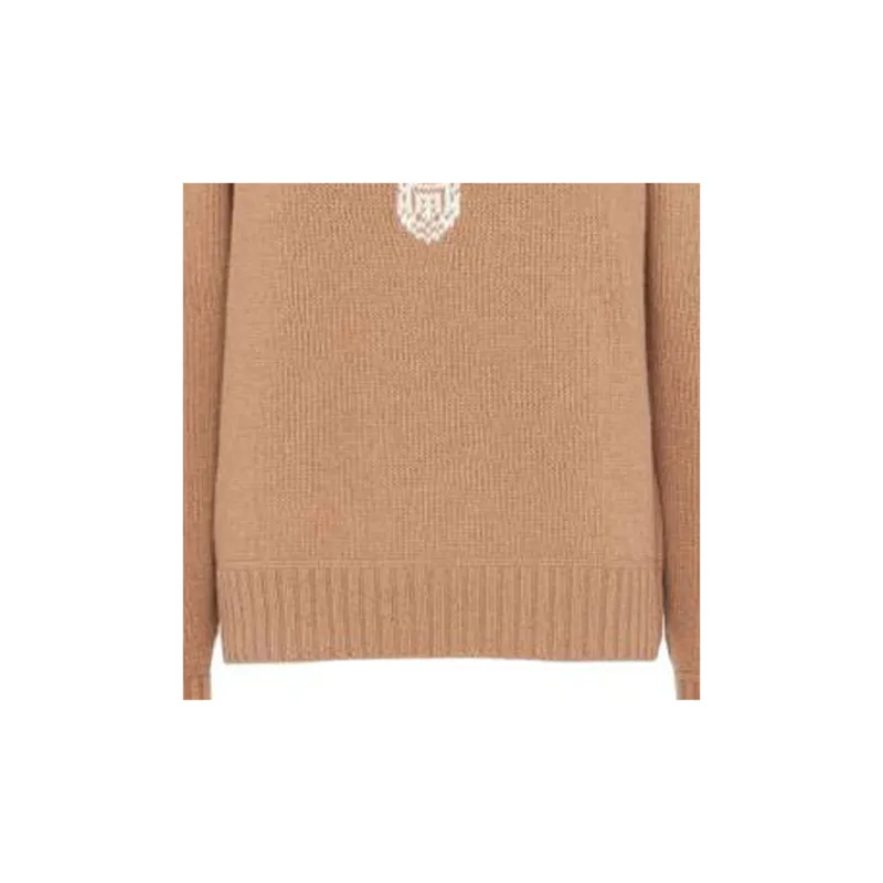 PRADA Logo-intarsia Cashmere-wool Jumper-6
