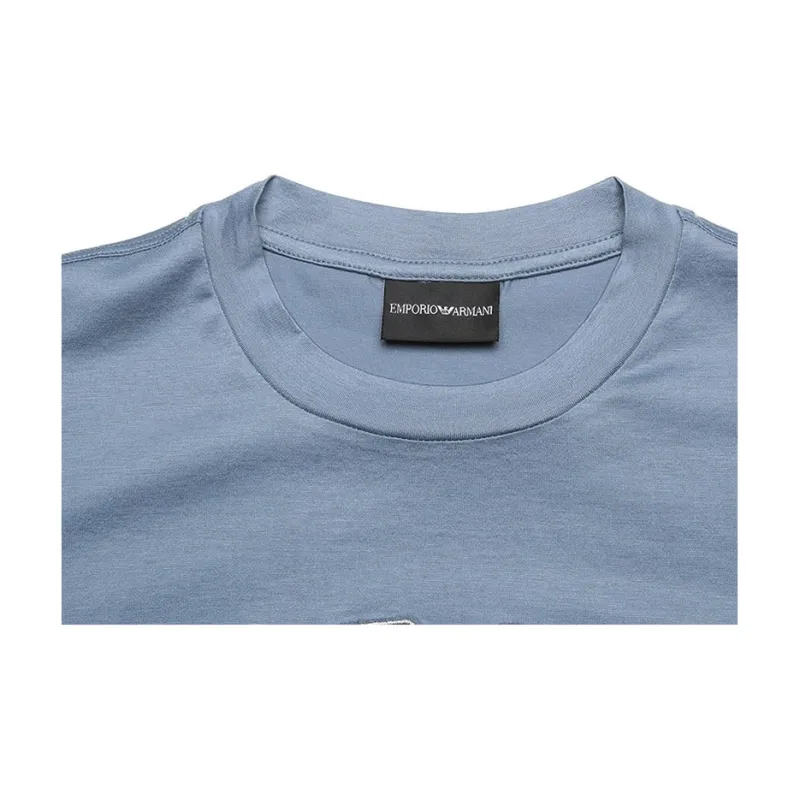 EMPORIO ARMANI T Shirts Men Light Blue-3
