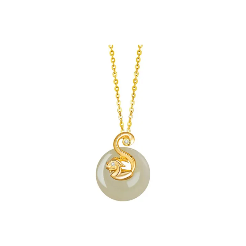 Chongqing Gold Store Chalcedony Necklaces Women's-11