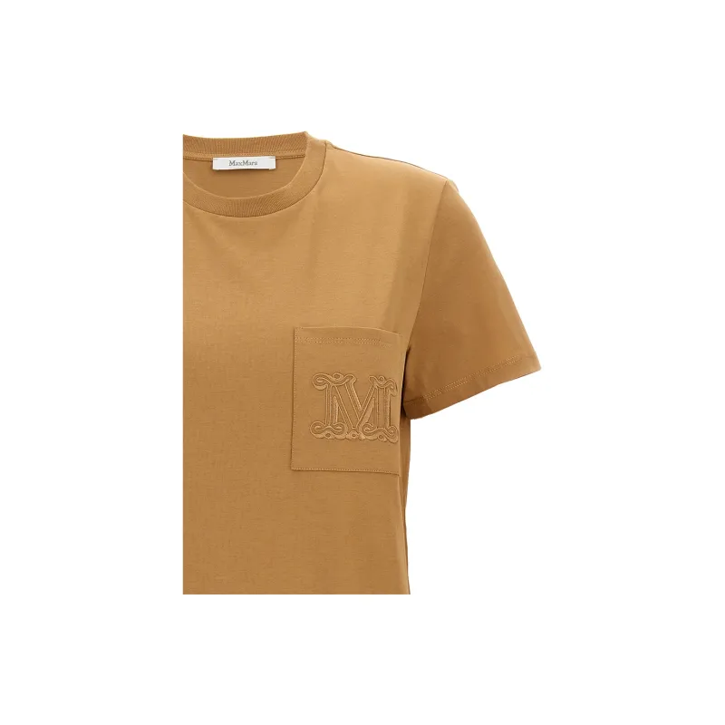 MaxMara Logo Embroidered Crewneck T Shirt-2