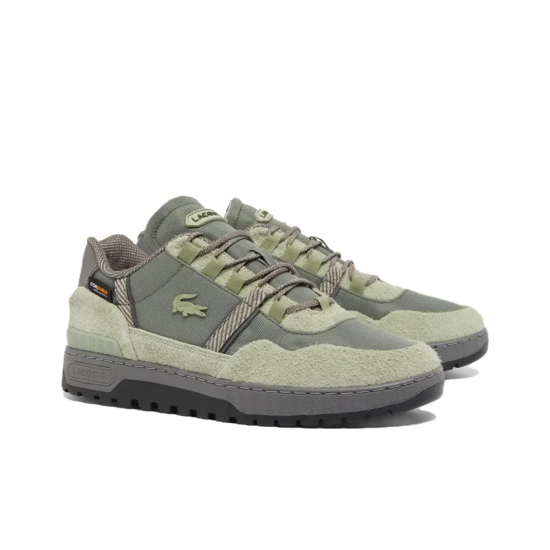 LACOSTE T-Clip Slip-Resistant Low-Top Skateboard Shoes Men's Green-1