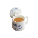 Yan Song Water Cup, Hand-Drawn Bamboo Green 350ml