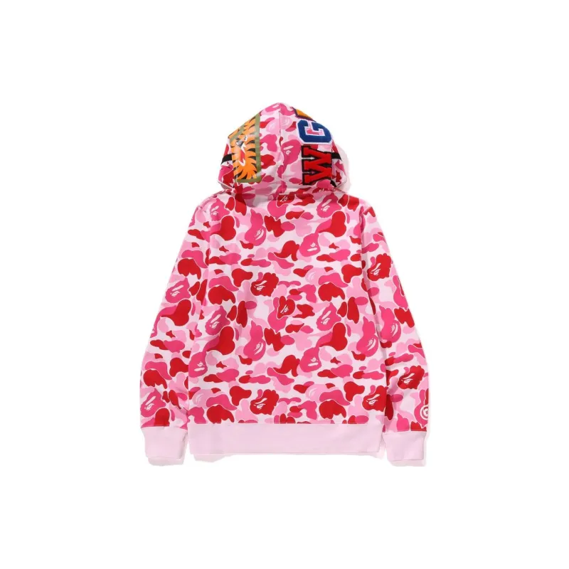 Bape Women's Abc Camo Shark Full Zip Hoodie-8