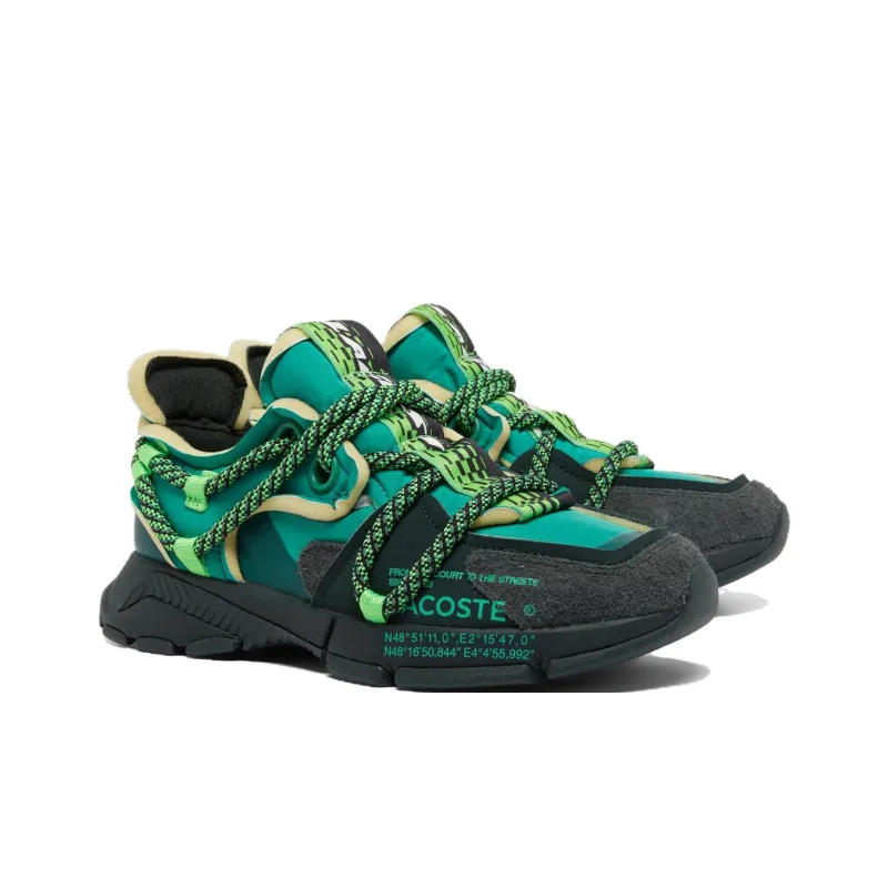 LACOSTE L003 Active Runway Slip Resistant Low Top Casual Shoes Men's Green-1