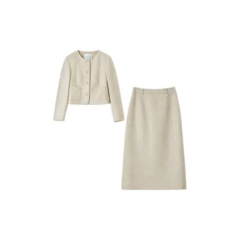 SENTUBILA Casual Suits Women's Light Apricot