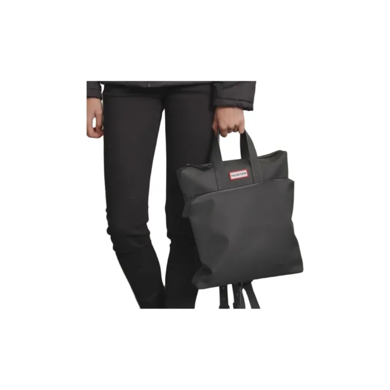 HUNTER Polyester Backpack Handbag Regular Unisex Dark Olive-3