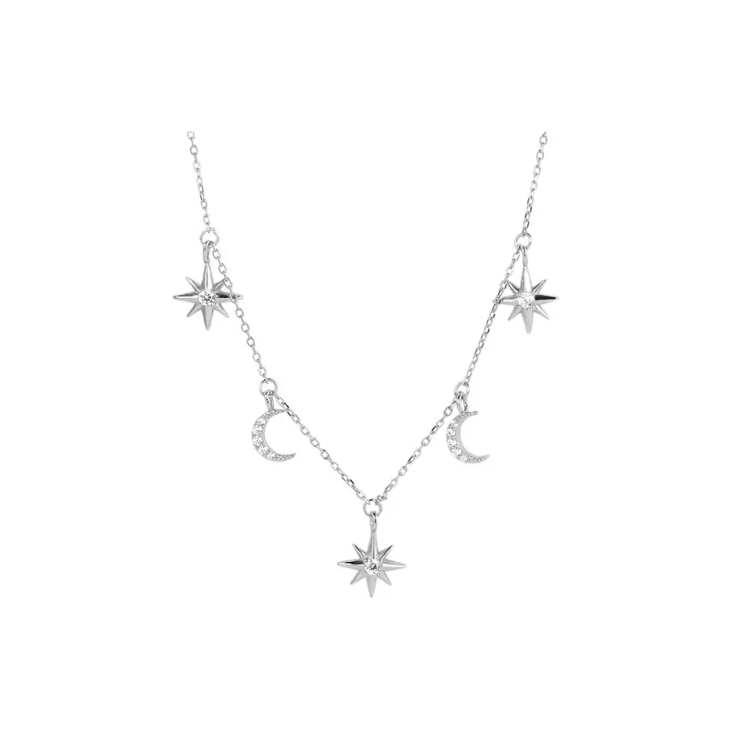 MONI JEWELLERY S925 Silver Necklaces Women's-5