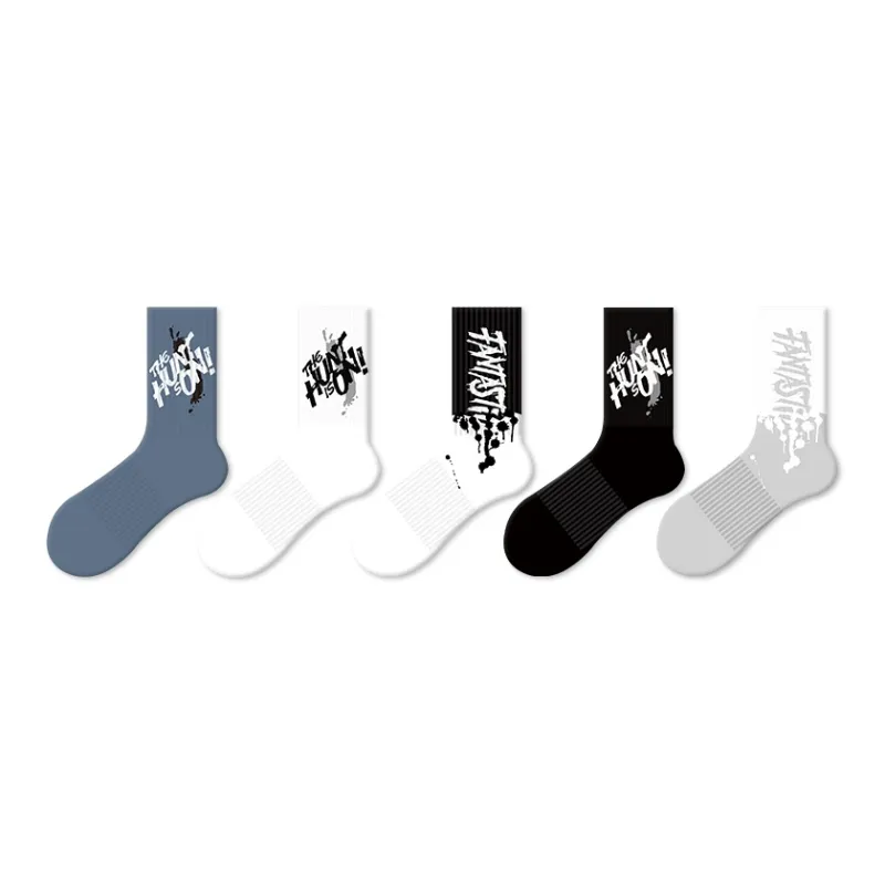 JKN Mid Calf Socks Unisex 5 Pack-7