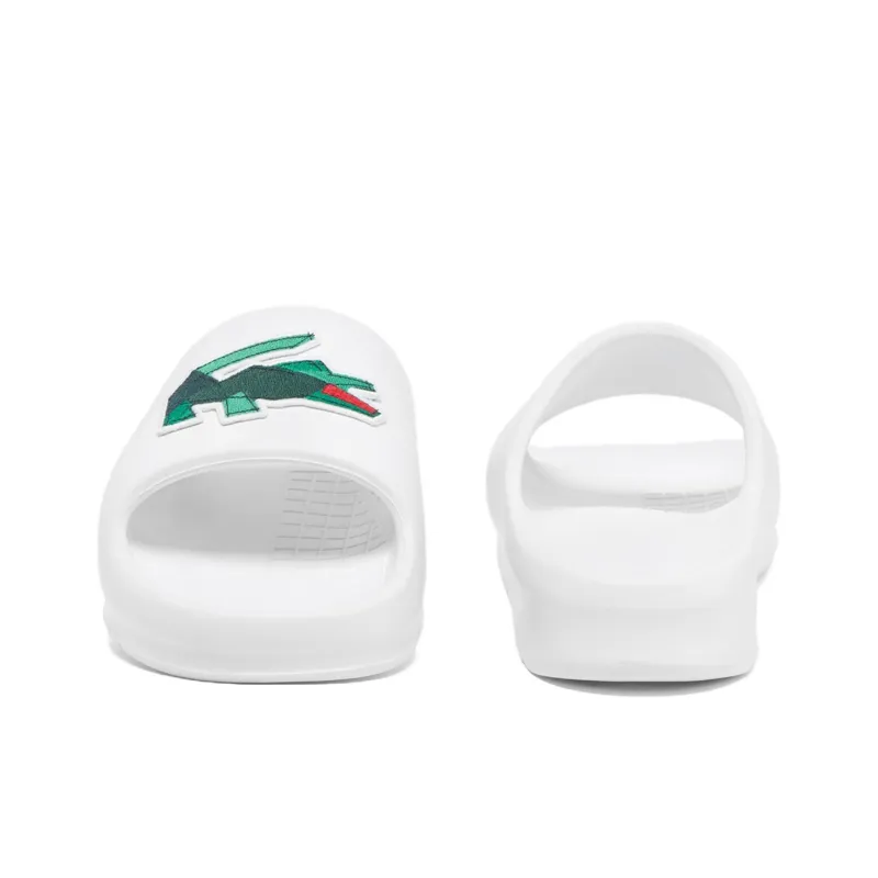LACOSTE Slip-Resistant Slide Slippers Men's White-3