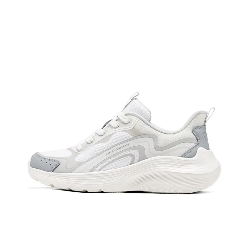 Skechers Bob's Anti Slip Wear Resistant Low Top Casual Shoes Women's White-0