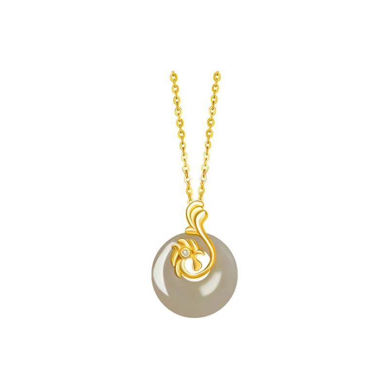 Chongqing Gold Store Chalcedony Necklaces Women's-13