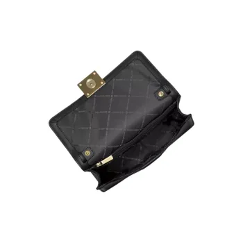 MICHAEL KORS Sonia Leather Shoulder Bag, Crossbody Bag Trumpets Women's Black