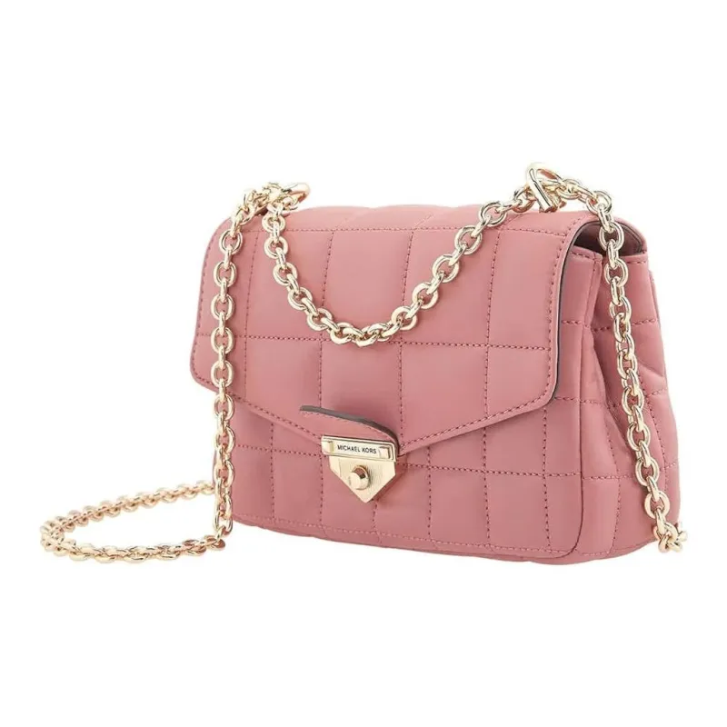 MICHAEL KORS Soho Leather Shoulder Bag Crossbody Bag Women's Rose Pink-1