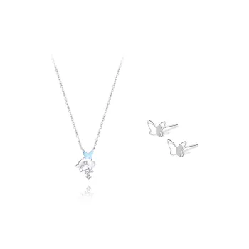 BLANK IN BLANK Zircon Necklaces Women's Bestie Girlfriend Couple Birthday Girl