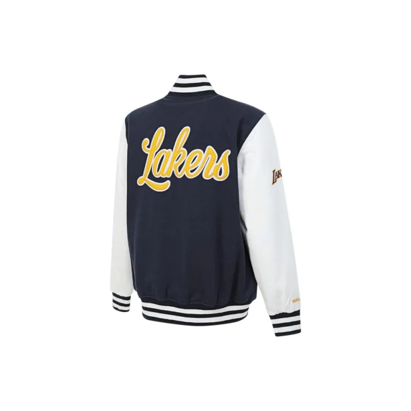 Mitchell & Ness Jacket Unisex Navy Blue/White-1