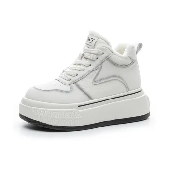 NRDROFFICIAL Skateboard Shoes Women's High Top Black White, Black Red