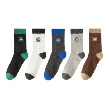 Lan Miao Mid Calf Socks Men's 5 Pack