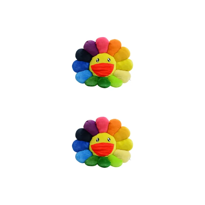 Takashi Murakami Flower Plush MoMA Exclusive 60CM Rainbow/Yellow-3