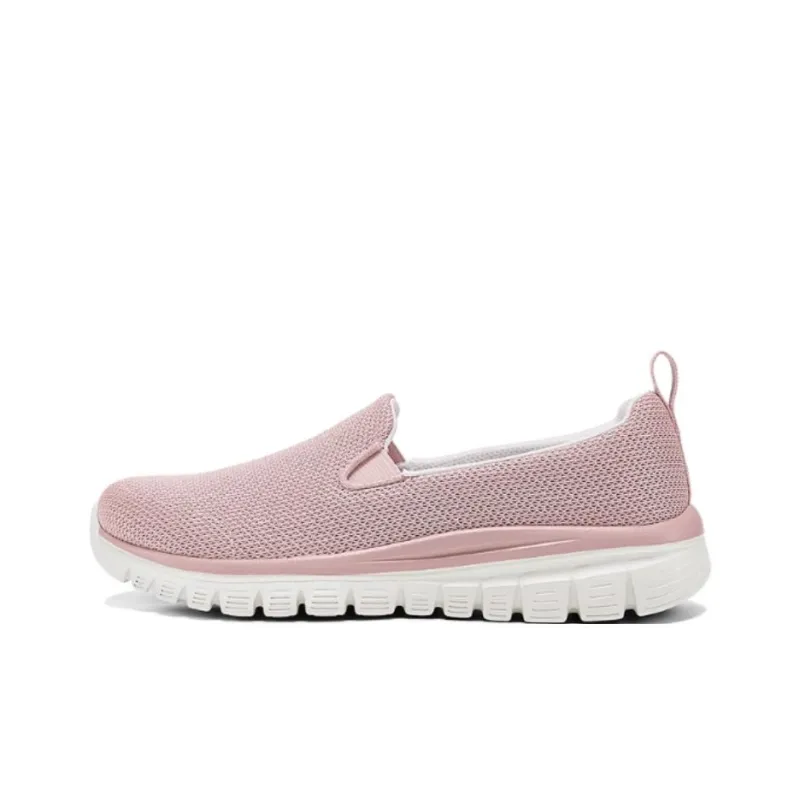 Skechers Graceful Anti Slip Wear Resistant Low Top Casual Shoes Women's Pink-0