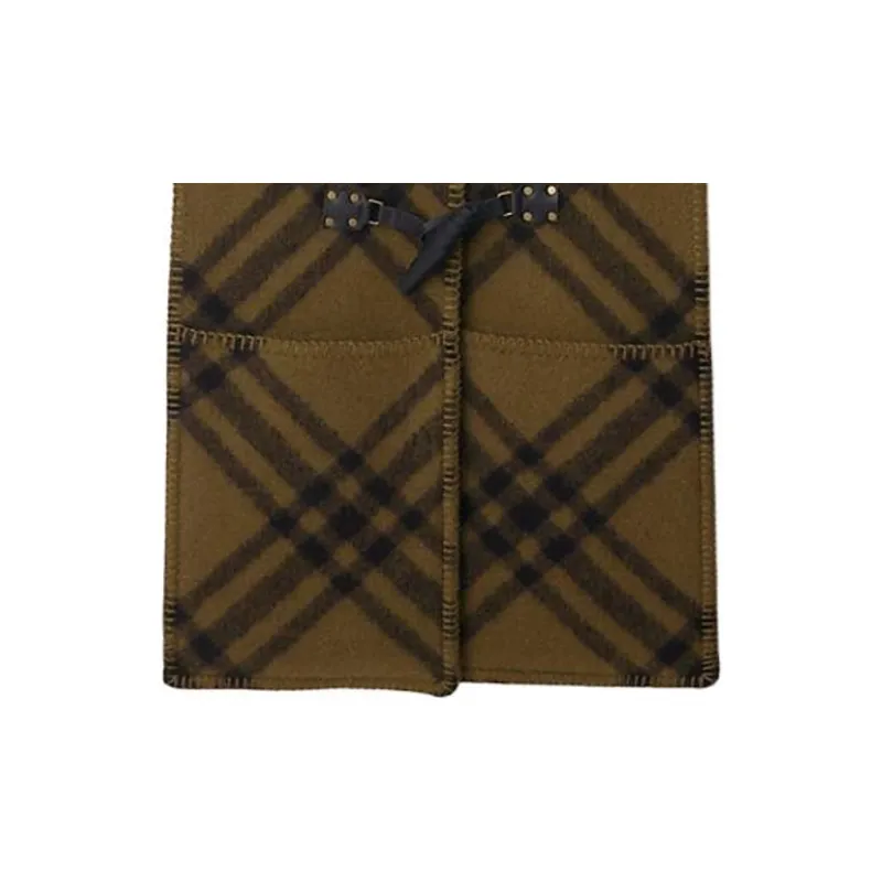 Burberry Checked Hooded Cape-5