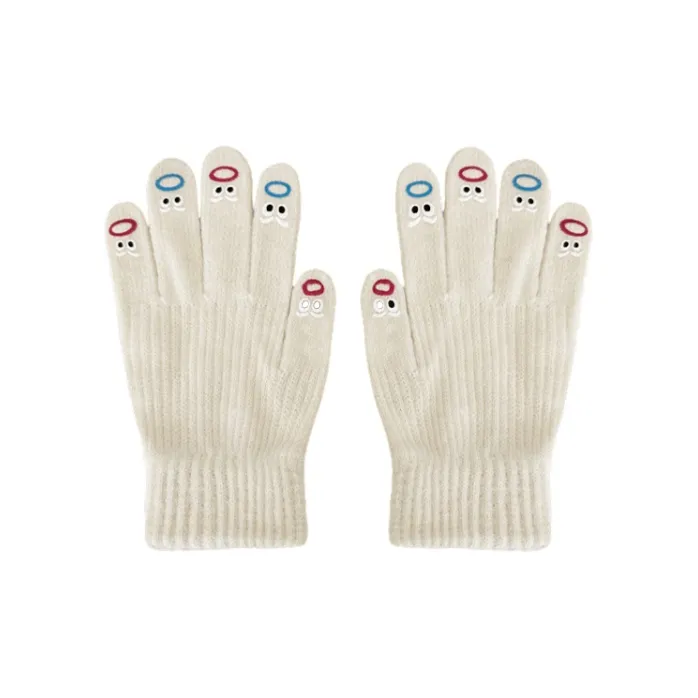 YUZHAOLIN Polyester Knit Gloves Women's-1