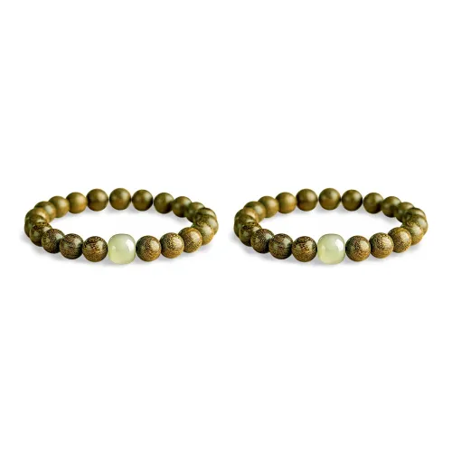 JIAFULAI Golden Sandalwood Bracelets Unisex